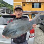 たまには仕事以外の話を。丸銀釣りセンターさんで出会った大きなオナガグロ