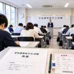 明日は宅建試験。受験生の皆さん、頑張ってください!